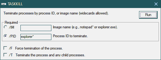 TASKKILL example